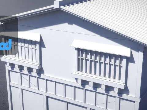 Japanese Style Rice Shop 0025 3D Model