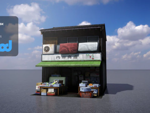 日本商店0036 3D 模型