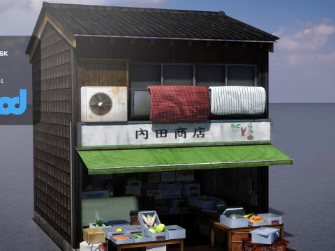 Japanese Store 0036 3D Model