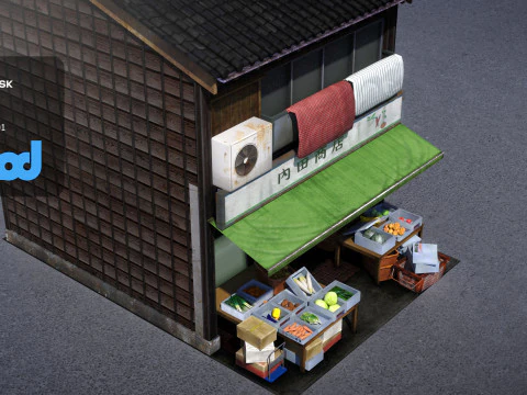Japanese Store 0036 3D Model