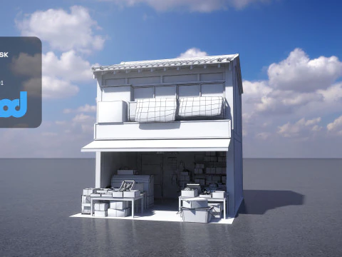 Japanese Store 0036 3D Model