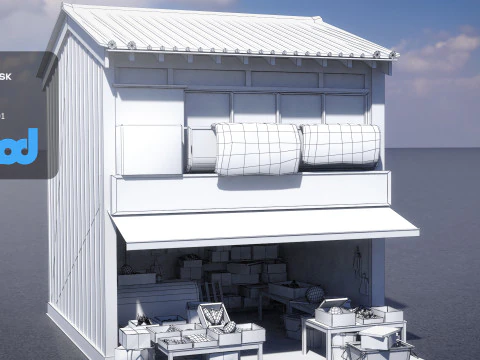 Japanese Store 0036 3D Model