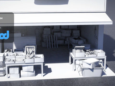 Japanese Store 0036 3D Model