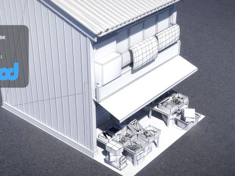 Japanese Store 0036 3D Model
