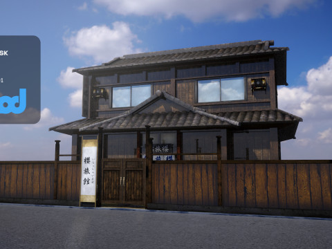 Japanese Style Hotel 3Dモデル