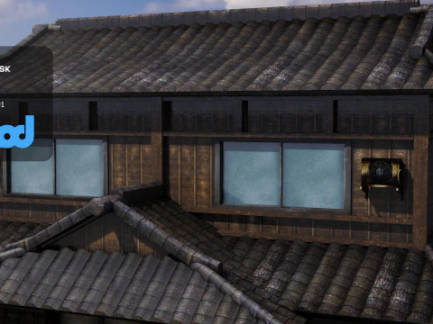 Japanese Style Hotel 3D Model
