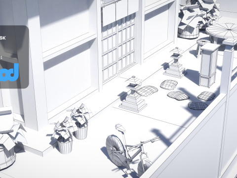Japanese Style Hotel Modelo 3D