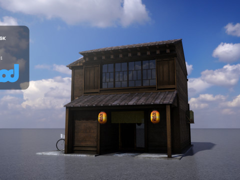 Japanese Style House 0013 3Dモデル