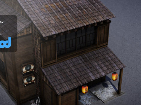 Japanese Style House 0013 3Dモデル