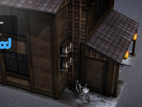 Japanese Style House 0013 3Dモデル