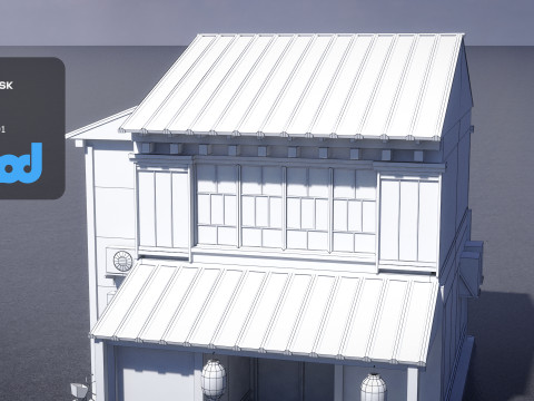 Japanese Style House 0013 3Dモデル