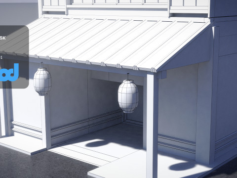 Japanese Style House 0013 3Dモデル