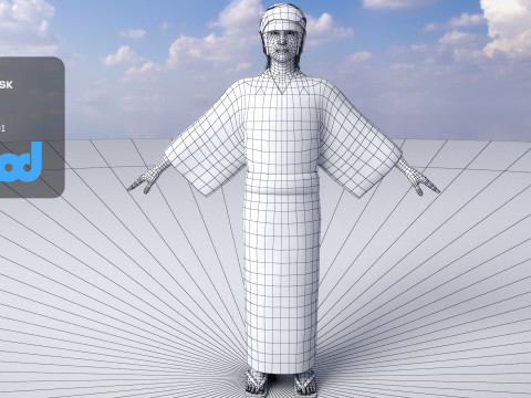Japanese Boy wearing Yukata 3Dモデル