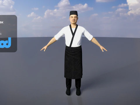Suşi Ustası 3D Model