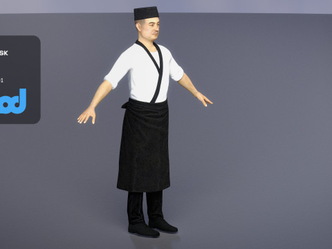 Sushi Master 3D Model