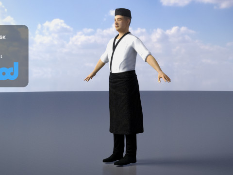 Sushi Master 3D Model