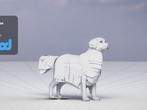 Golden Retriever 3D Model