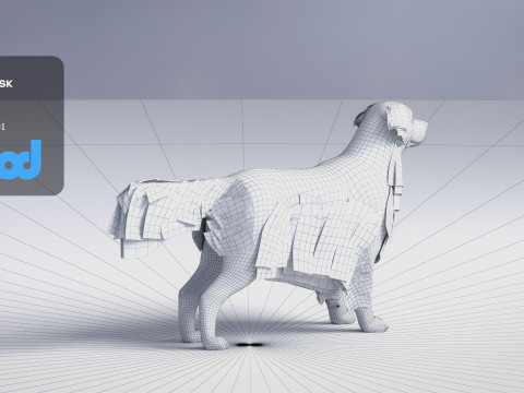 Golden Retriever 3D Model