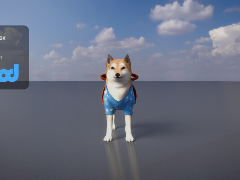 Shiba Inu 3Dモデル