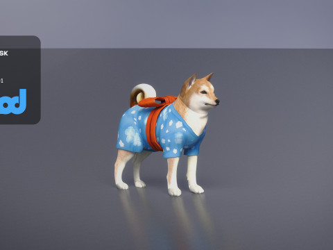 Shiba Inu 3D-Modell