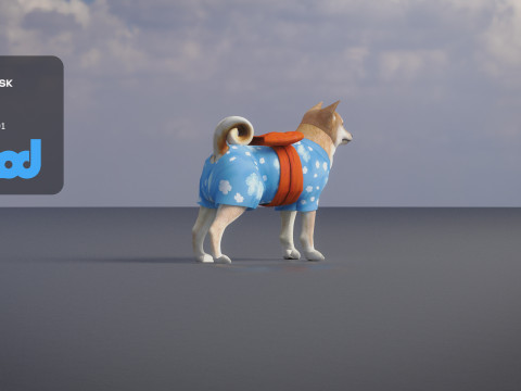 Shiba Inu 3D-Modell