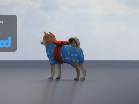 Shiba Inu 3D-Modell