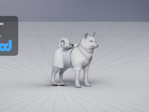 Shiba Inu 3D-Modell