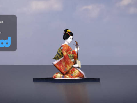 Japanese Doll 3D 모델