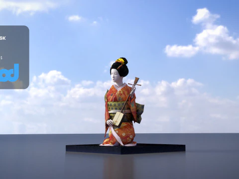 Japanese Doll 3D Model