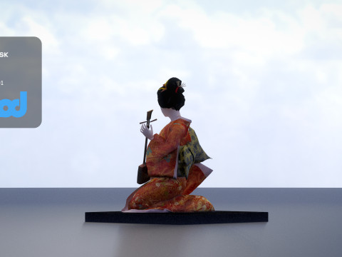 Japanese Doll 3D 모델