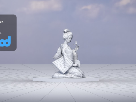Japanese Doll 3D 모델