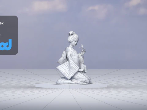 Japanese Doll 3D Model