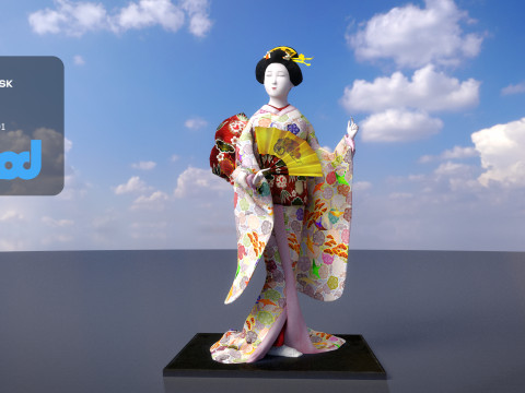 Geiko Doll 3Dモデル
