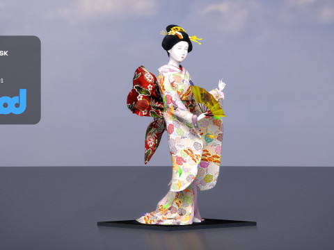 Geiko Doll 3Dモデル