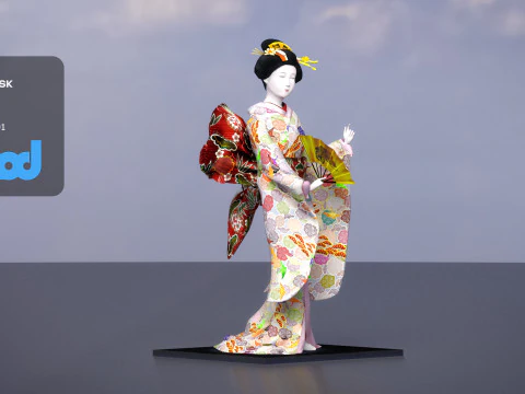 Geiko Doll 3D Model