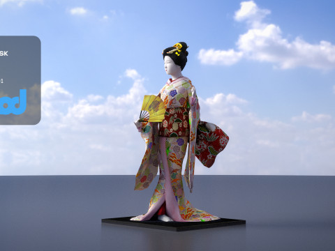 Geiko Doll 3Dモデル