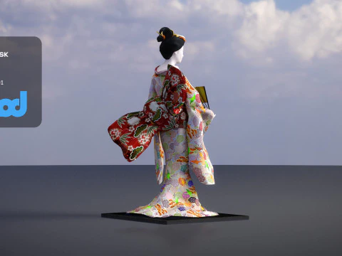 Geiko Doll 3D Model