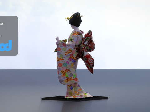 Geiko Doll 3Dモデル