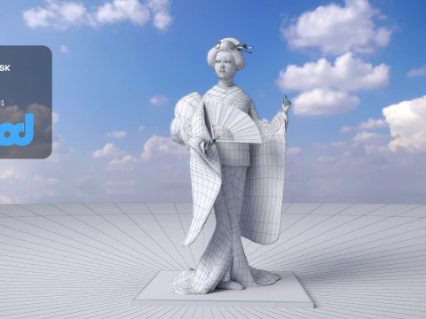 Geiko Doll 3D Model