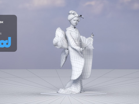 Geiko Doll 3Dモデル