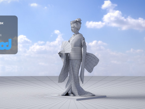 Geiko Doll 3Dモデル