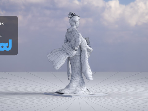 Geiko Doll 3Dモデル