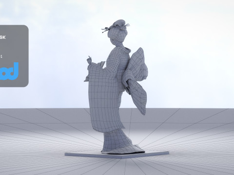 Geiko Doll 3Dモデル