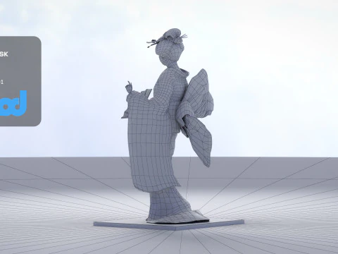 Geiko Doll 3D Model