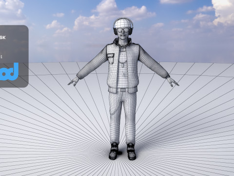 DJ Disc Jockey 3D Model