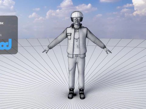 DJ Disc Jockey 3D Model