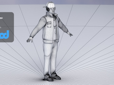 DJ Disc Jockey 3D Model