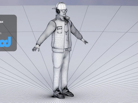 DJ Disc Jockey 3D Model
