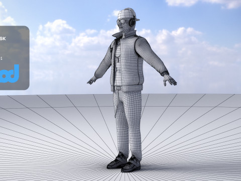 DJ Disc Jockey 3D Model