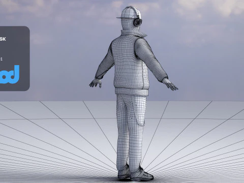 DJ Disc Jockey 3D Model
